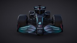 F1 Mercedes W13 Concept b3d, f1, formula1, gp, simulator, sim, mercedes, forumla, formula-1, blender, vehicle, blender3d, car, race
