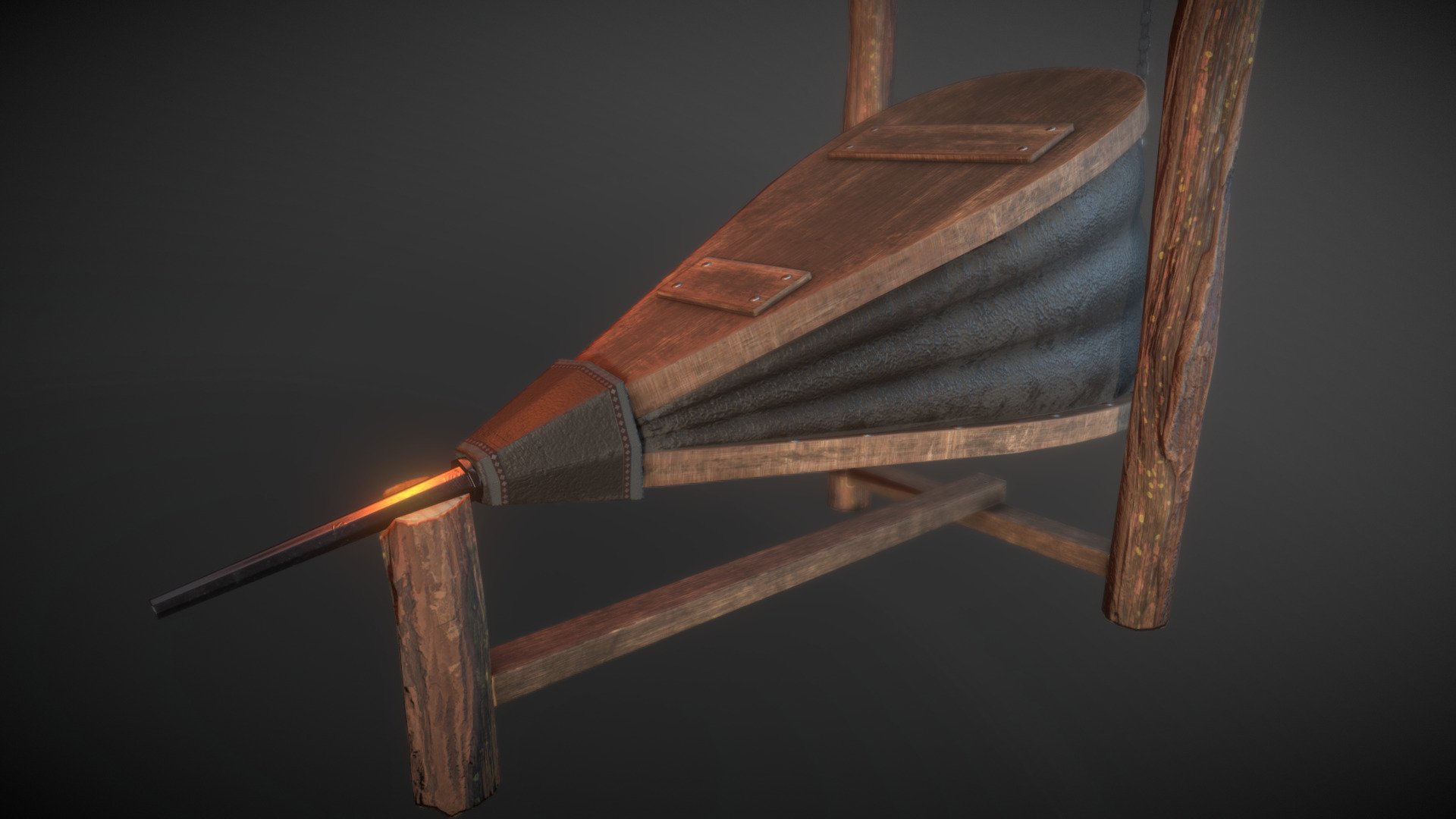Medieval Blacksmith Bellows - PBR Game Ready low-poly 3d model ready for Virtual Reality (VR), Augmented Reality (AR), games and other real-time apps. 

Textures are available in 2k - Medieval Blacksmith Bellows - Download Free 3D model by TomasKiniulis 3d model