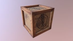 Warehouse Crate crate, warehouse, kiste, lager, 3dsmax