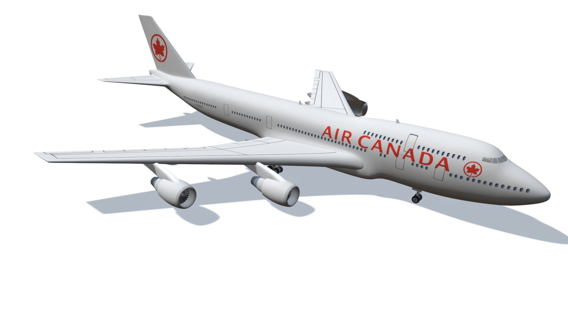 High detailed 3d model of Boeing 747. 

Textured as Air Canada.

If you need other 3d formats, please contact us 3d model