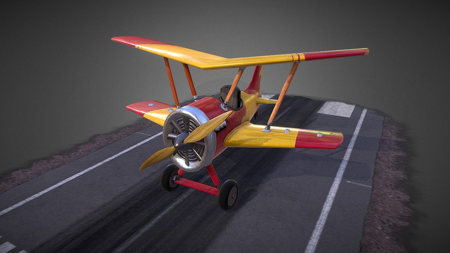 Low-poly Toy airplane modelled from sketch after watching Ivan Smirnov lesson
http://www.youtube.com/watch?v=rYOhuZQTpPA - Toy Plane - 3D model by Sergey Egelsky (@egelsky) 3d model