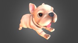 French Bulldog french, dog, circus, puppy, bulldog, runing, animal, animation