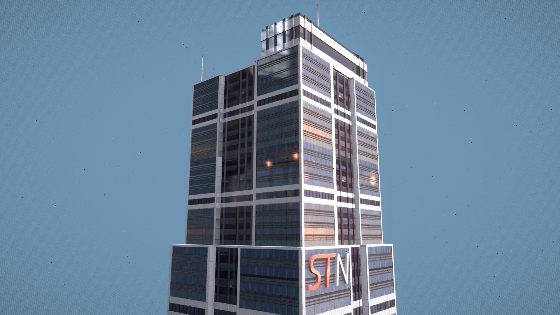 High rise city  builduing in a stylized anime style
It's supossed to be a Tv-Station but can be used for various other purposes like highrise offices - Stylized Highrise City Building TV Station - Download Free 3D model by Taenshi 3d model