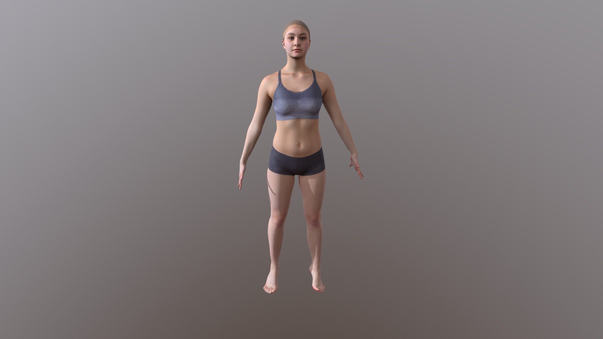 Woman_sport_3 - 3D model by avkomp 3d model