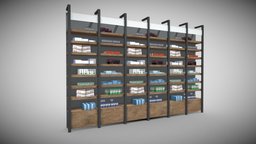 3D pharmacy decorative medicine cabinet model