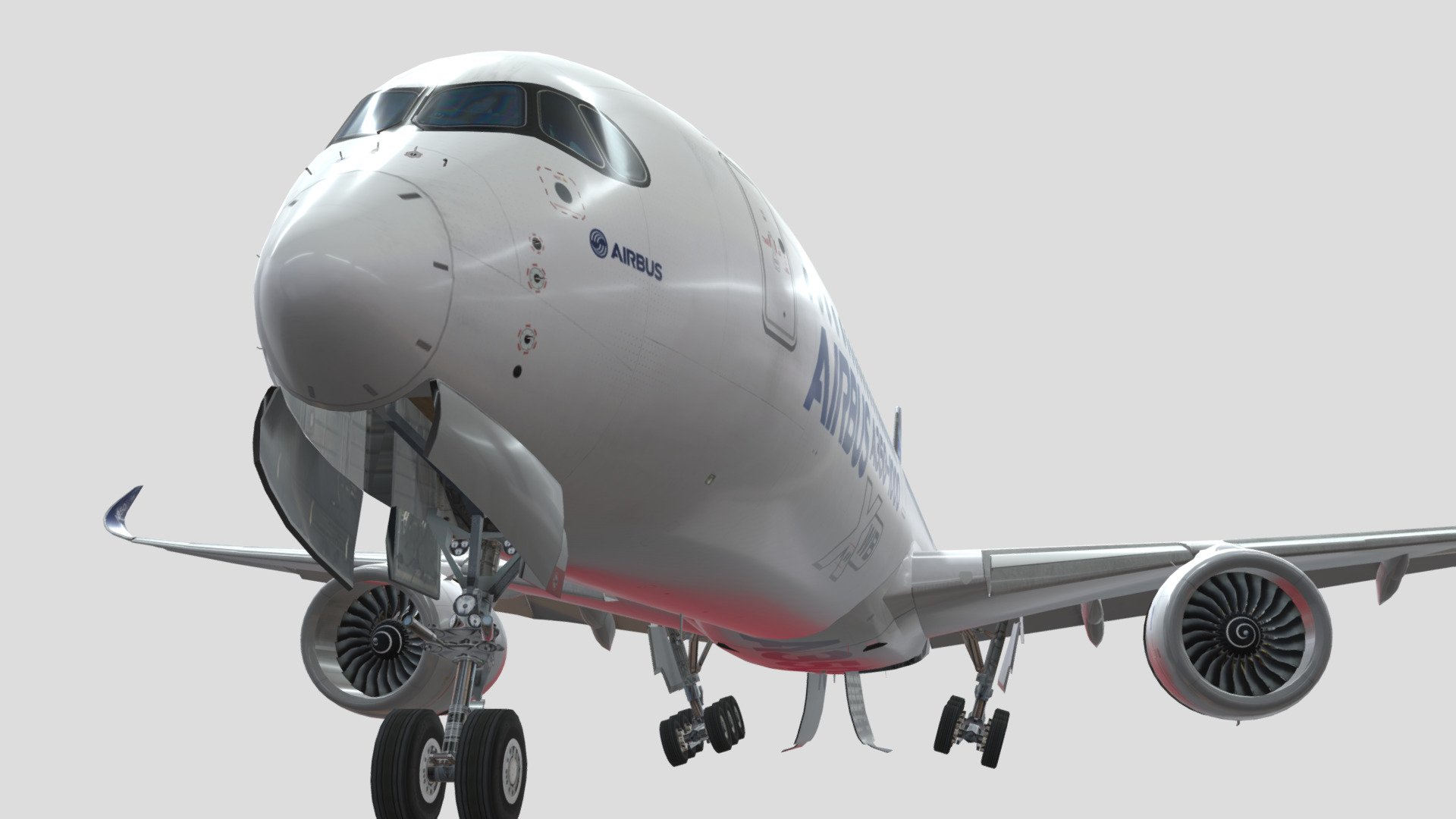 Airbus A350-1000 - Buy Royalty Free 3D model by paperscan 3d model