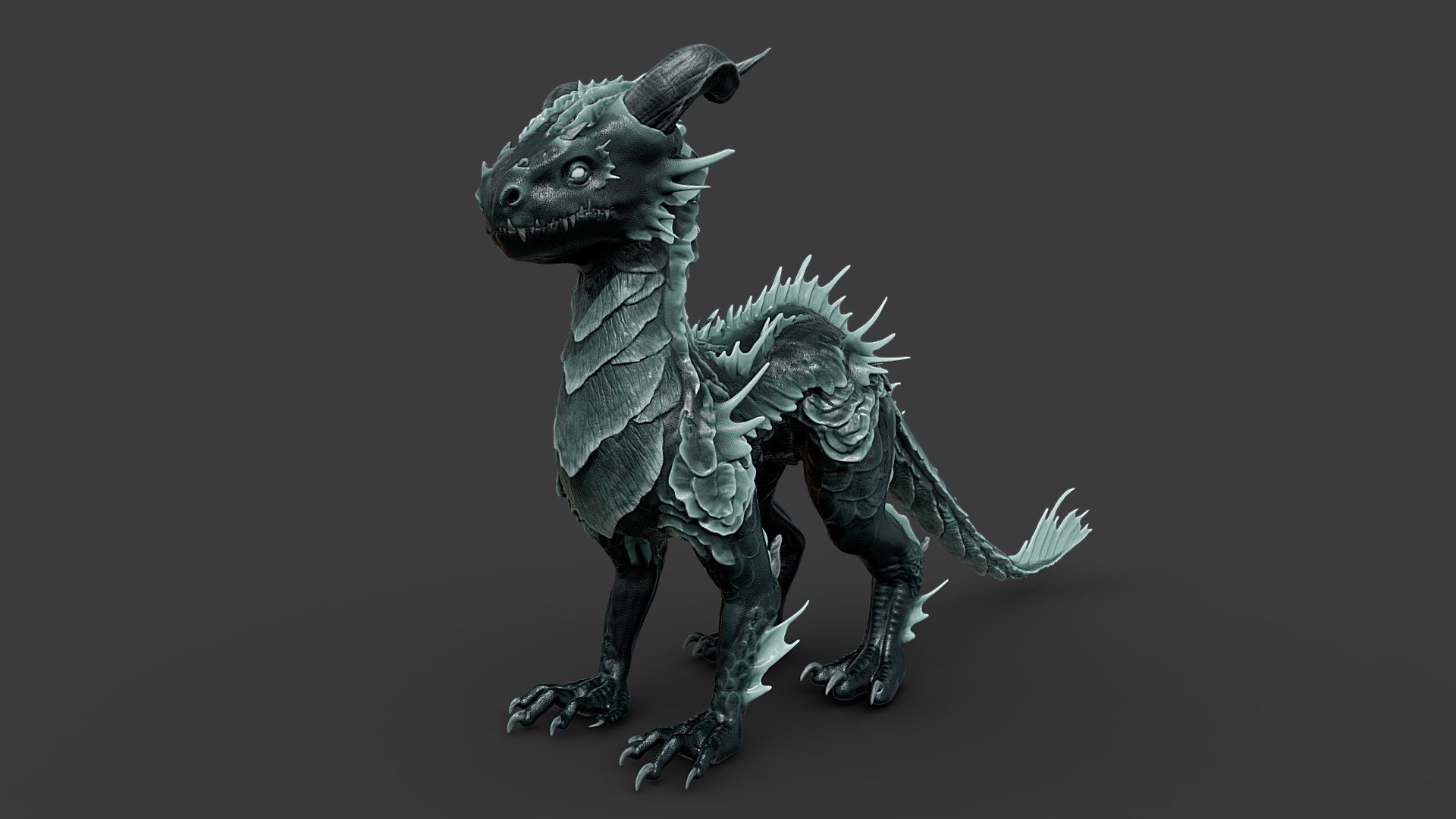 Creature for university exam - Sea Dragon - 3D model by ViccusTorus (@viharnes) 3d model