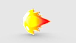 Game Skill Icon element, special, effect, flame, icon, fire, casting, skill, lowpolymodel, handpainted, cartoon, game, magic