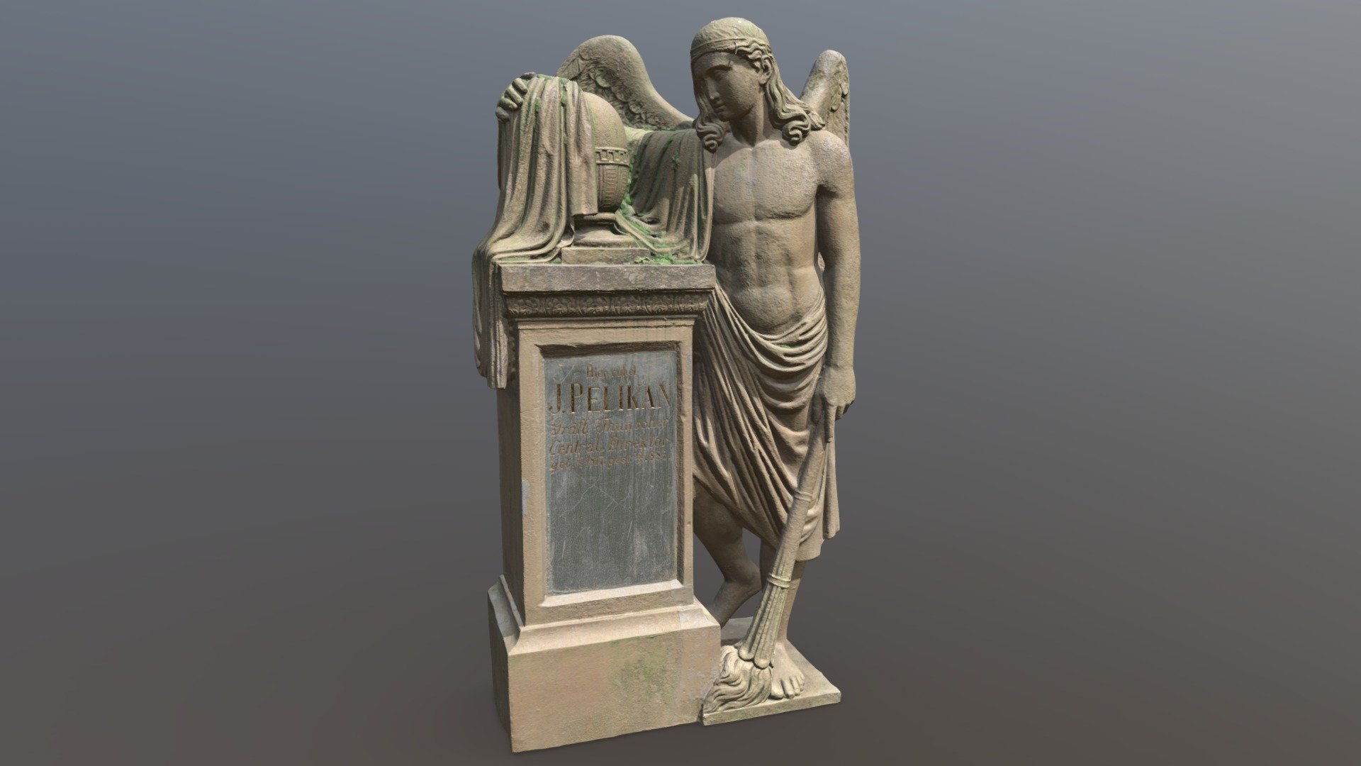 The high-quality 3D model generated from the scan. Textured and cleaned up for you 3d model