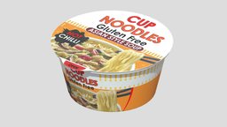 Noodles Cup 03 Low Poly PBR Realistic