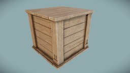 Cargo Crate 01 crate, wooden, cargo, wood
