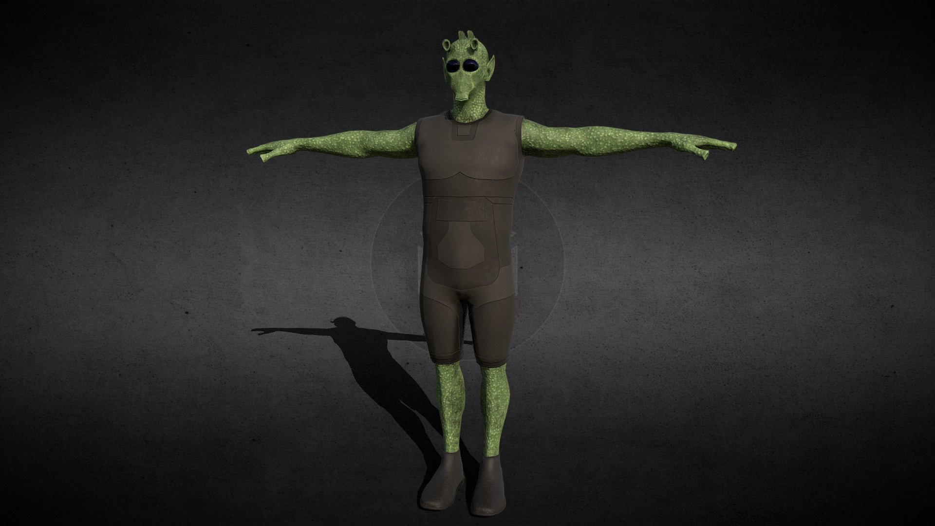 Rodian Basemesh i made for my game. You can use it for anything you want as long as you credit me 3d model