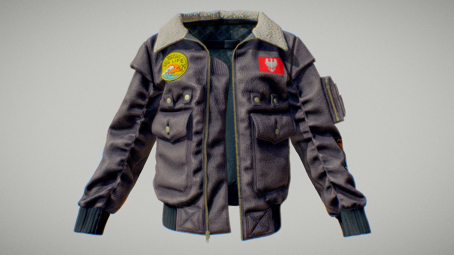 Bomber jacket 3d model