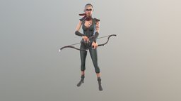 Heroes elf, archer, female-character, character, unity, fantasy, rogue