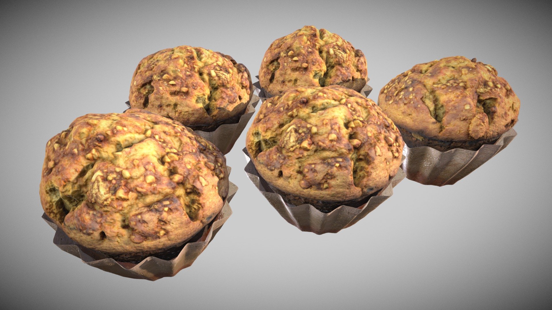 PBR Specular/Glossiness - One Material 2k

 Diffuse

 Gloss

 Normal

 Specular 
* Ambient Occlusion - Muffins - Buy Royalty Free 3D model by Francesco Coldesina (@topfrank2013) 3d model