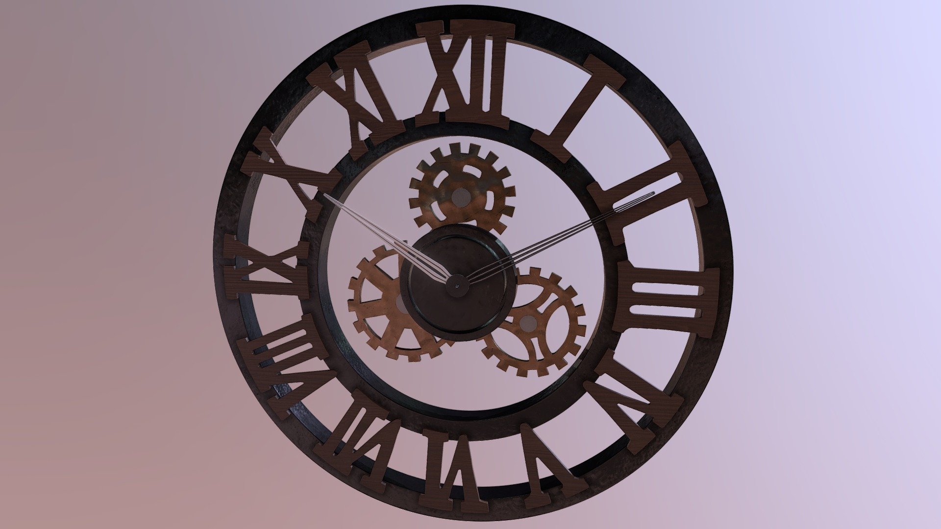 Gear Clock - 3D model by Mrinal Sumitran (@Cipher95) 3d model