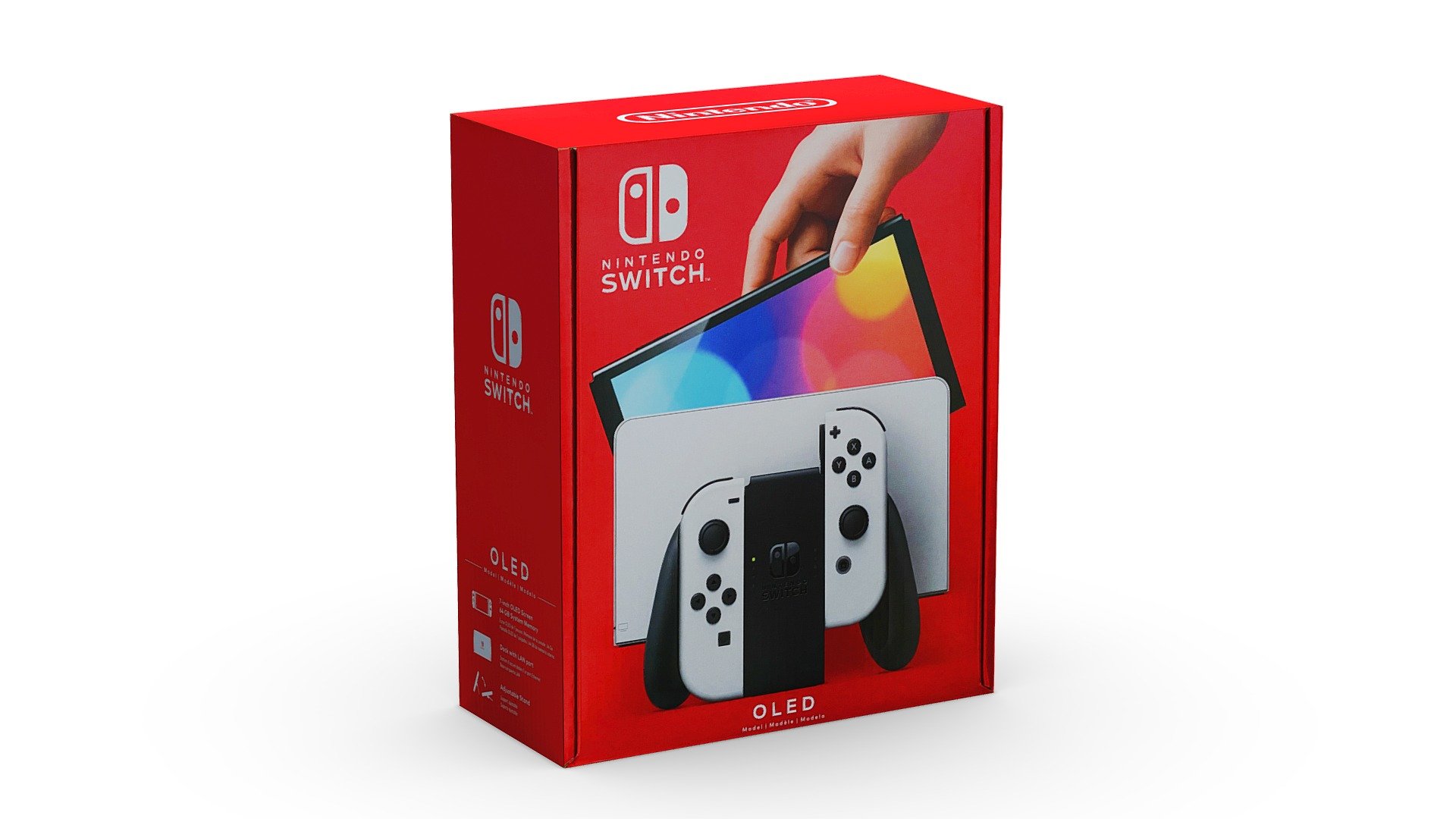 Box for the Nintendo Switch OLED with a 4k texture. Dimensions: 255x208x97mm
Weight: 1453g - Nintendo Switch OLED Box - 3D model by rtql8d 3d model