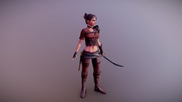 Rogue girl originalcharacter, semi-realistic, character, pirate