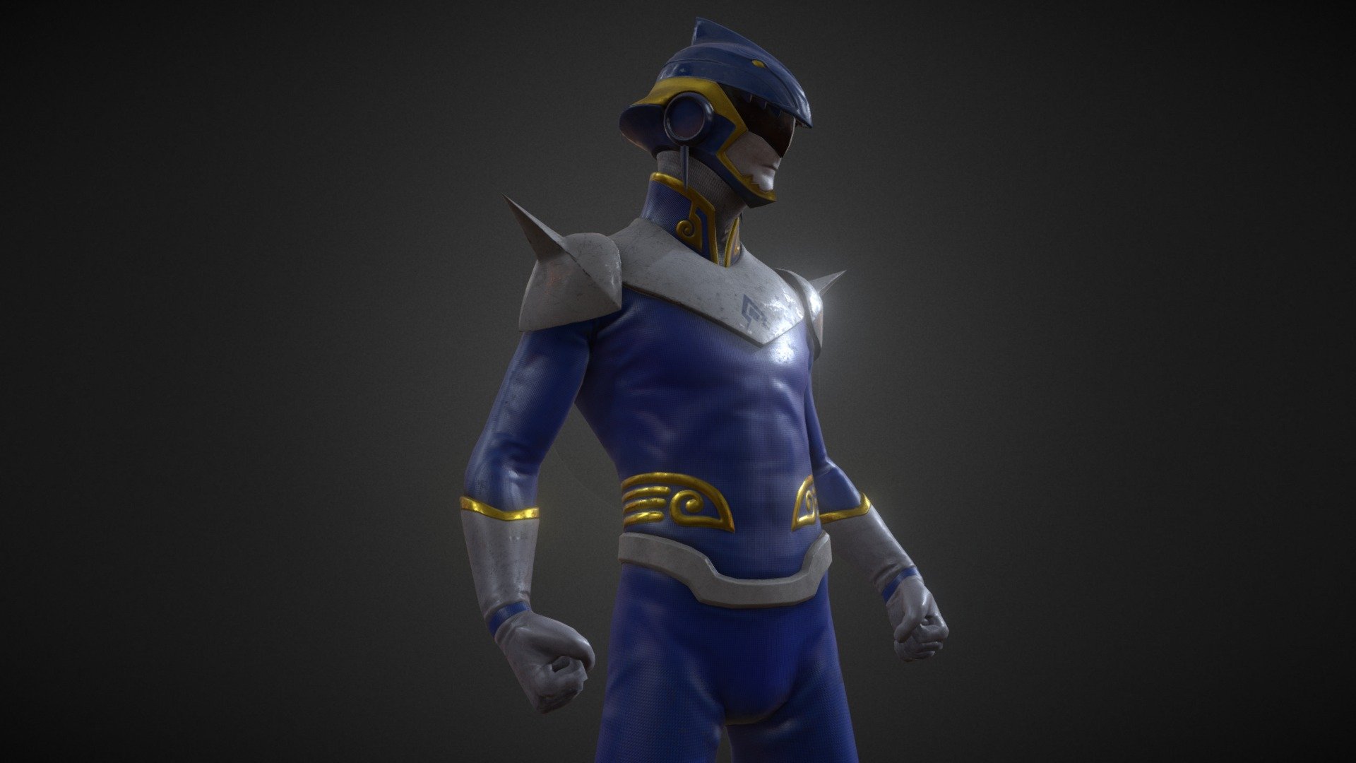 A fan art of a comic character taken from Nusantaranger, created by Sweta Kartika, an Indonesian artist.
Trying to gauge what i can do in a week. Next time should be better.
At least it is finished, not perfect :D - Nusantaranger Blue - 3D model by gagawaq 3d model