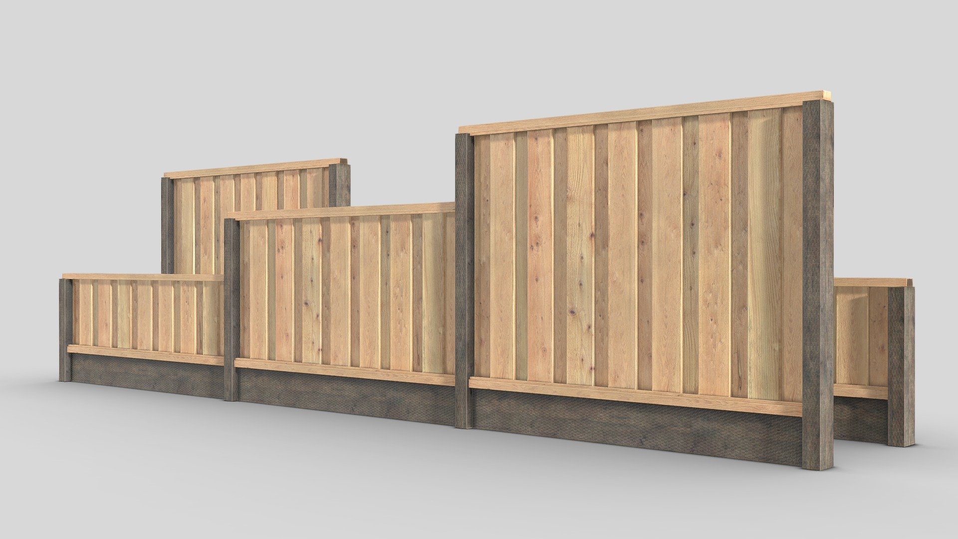 Please No clipping 

American Wood Fence Pack with BPR textures 8192x8192

woodFence_Base_Color
woodFence_Height
woodFence_Metallic
woodFence_Mixed_AO
woodFence_Normal_OpenGL - American Wooden Fence Pack - Buy Royalty Free 3D model by specifickarma 3d model