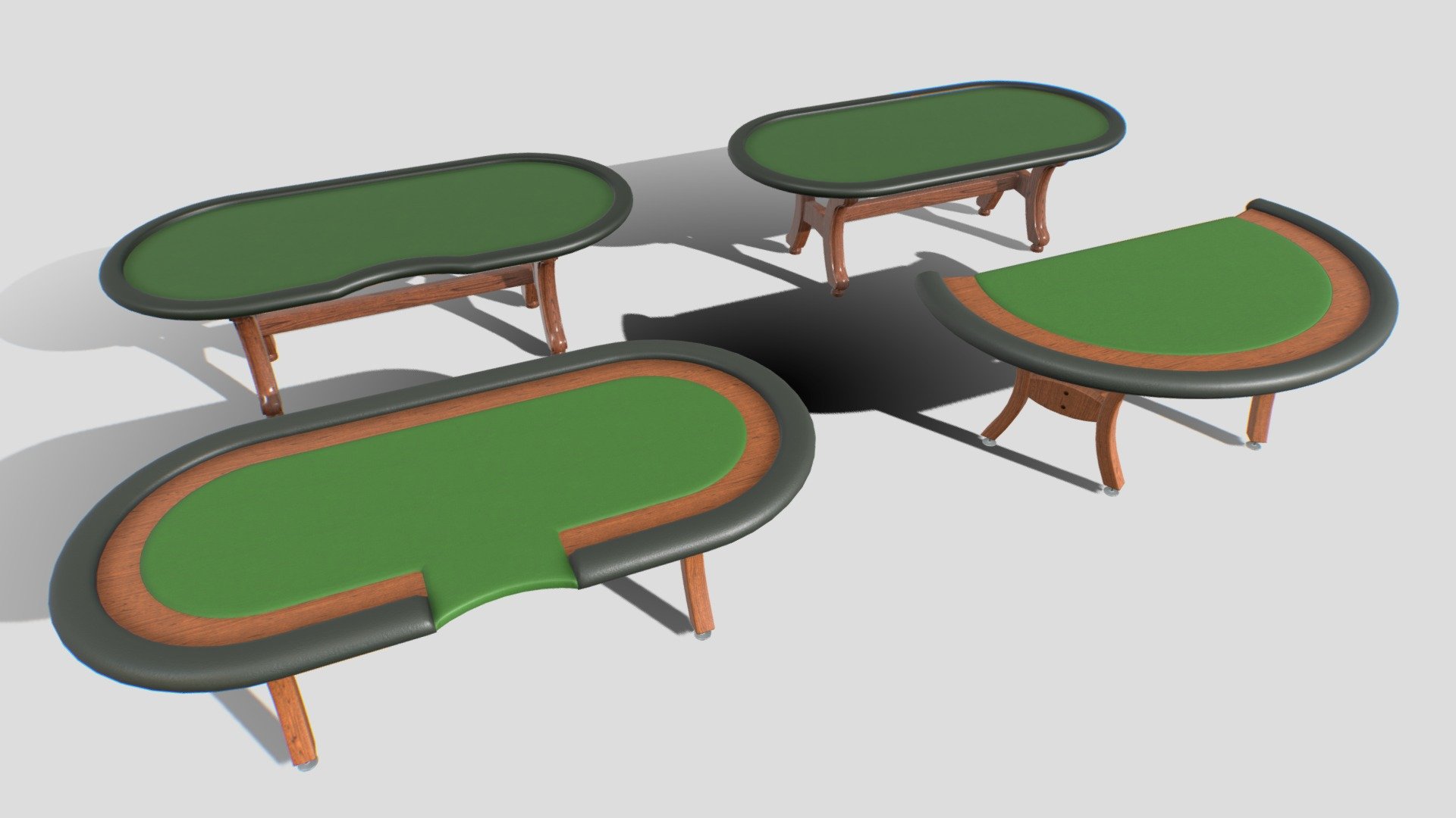 Tables for playing-card games 3d model