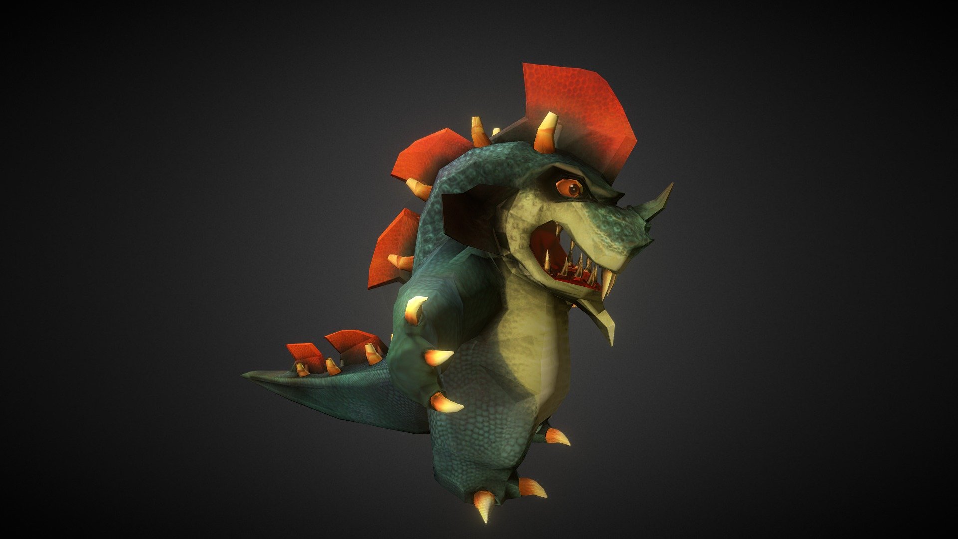 Kaiju monster model from our upcoming game 3d model