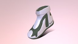 Split Modern Sneakers | 3D Asset modern, shoe, fashion, cyberpunk, shoes, fbx, sneaker, sneakers, vrchat, substancepainter, unity, 3d, blender, futuristic