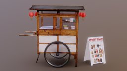 Food Cart object, bike, bicycle, food, truck, gaming, hd, prop, wagon, reality, gameprop, cart, dinner, new, eat, realistic, movie, realism, game-prop, game-asset, foodtruck, wagen, movieprop, food-service, asset, gameasset, 2022, cart-wagon-wooden, 3dee, food-cart, movie-prop, movieasset, movie-asset
