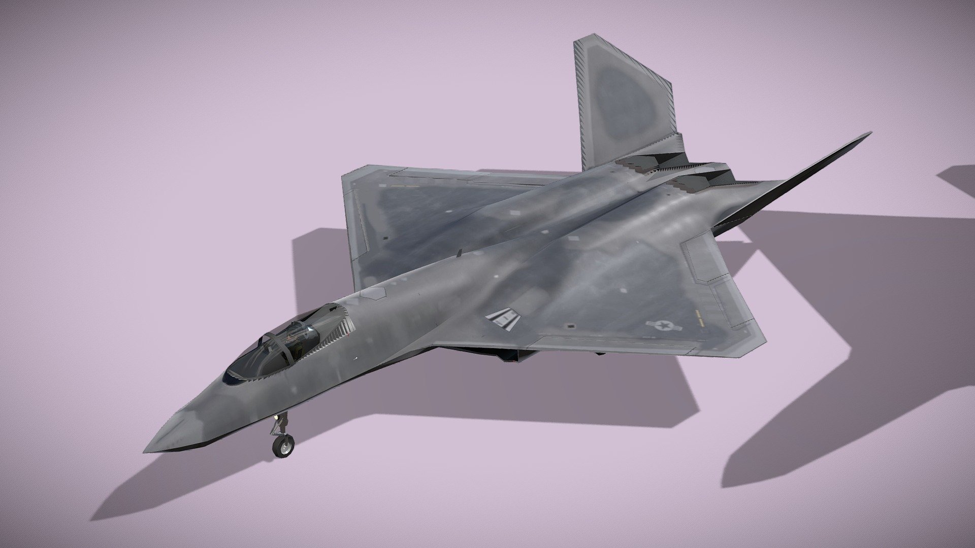 Northrop YF-23 Black Widow

Lowpoly model of american concept 5th gen fighter



The Northrop/McDonnell Douglas YF-23 is an American single-seat, twin-engine stealth fighter aircraft technology demonstrator designed for the USAF. The design was a finalist in the USAF's Advanced Tactical Fighter (ATF) competition, battling the Lockheed YF-22 for a production contract. Two YF-23 prototypes were built, nicknamed &ldquo;Black Widow II