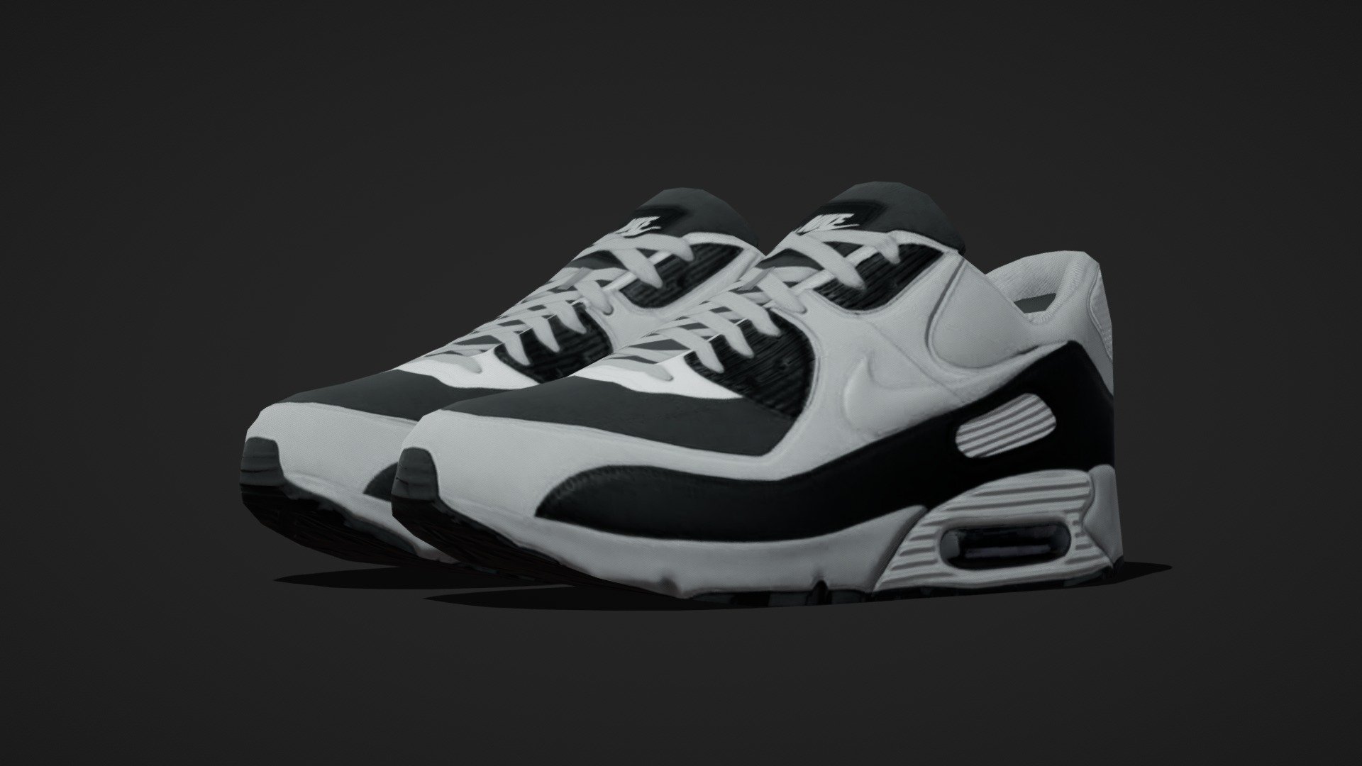 Airmax NIKE Shoes model in very low poly style.

GLB File size under 400 kb

Model : Poly Count - 1328 Tris.

Texture : 1k resolution.

Best suitable for Metaverse projects.

Pack of 10 : https://skfb.ly/oQuKA

Highpoly Model : https://skfb.ly/oxPyV - Airmax - Nike Shoes 01 - Very Low Poly - Buy Royalty Free 3D model by 5th Dimension (@5th-Dimension) 3d model