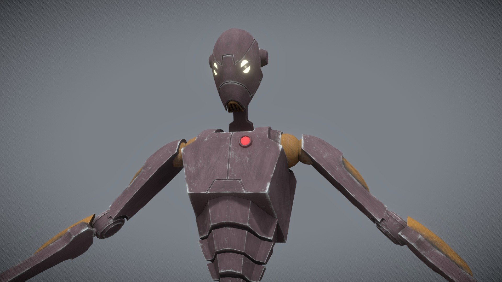 This BX Droid is fanart based on a character from the clone wars series. It is lowpoly and fully rigged with IK and FK controls for all four limbs. This was made in Blender.

I am selling it for $15 AUD.

Email: eddie.roach751@gmail.com
Discord: https://discord.gg/Bc4mM5gr - BX Commando Droid | Clone Wars | Rig - 3D model by Eddie Roach (@eddie.roach) 3d model
