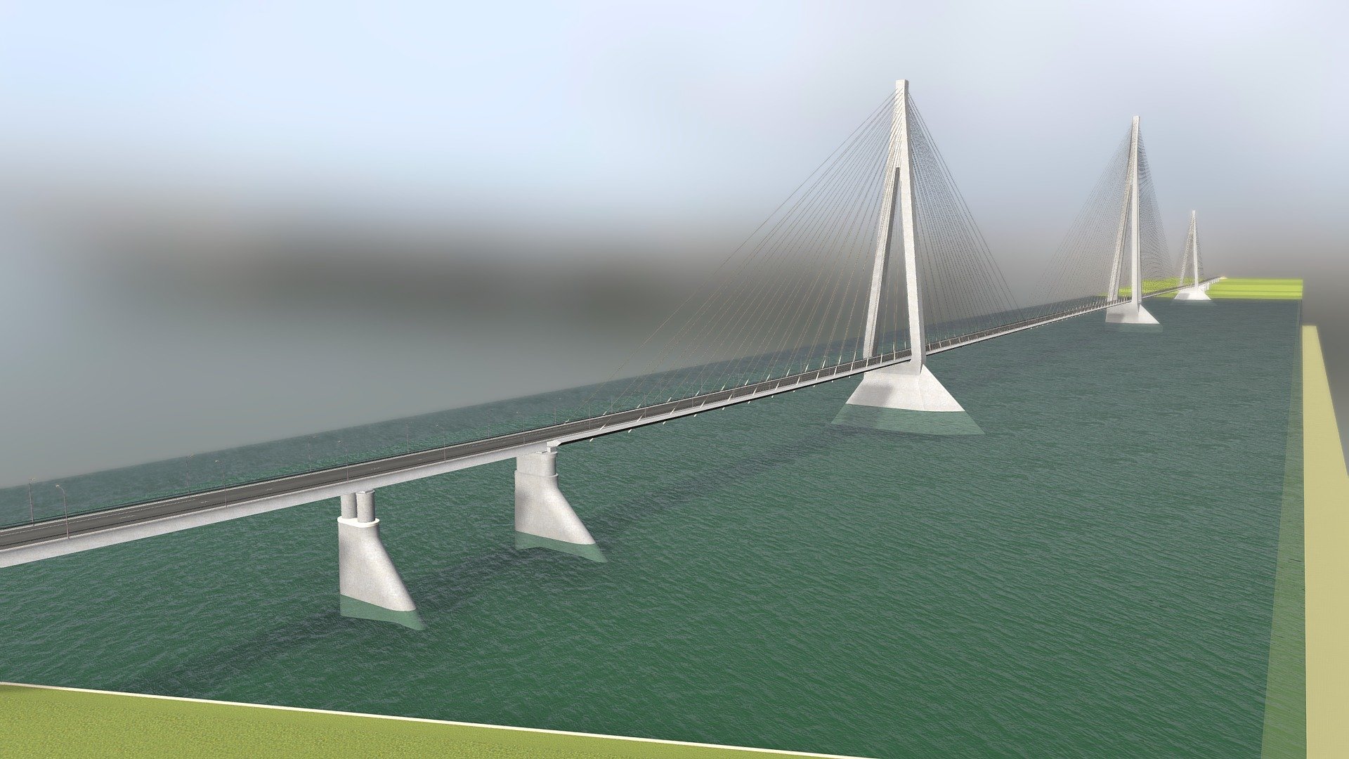 Bridge Lena - 3D model by aaadragon 3d model