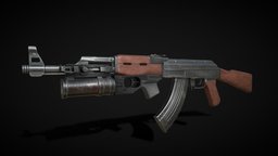 AK-47 Rifle fps, game-art, substancepainter, substance, 3d, weapons, ak47