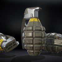 Free Grenade Tutorial grenade, allegorithmic, substancepainter, substance, weapon, 3dsmax, hardsurface, steam