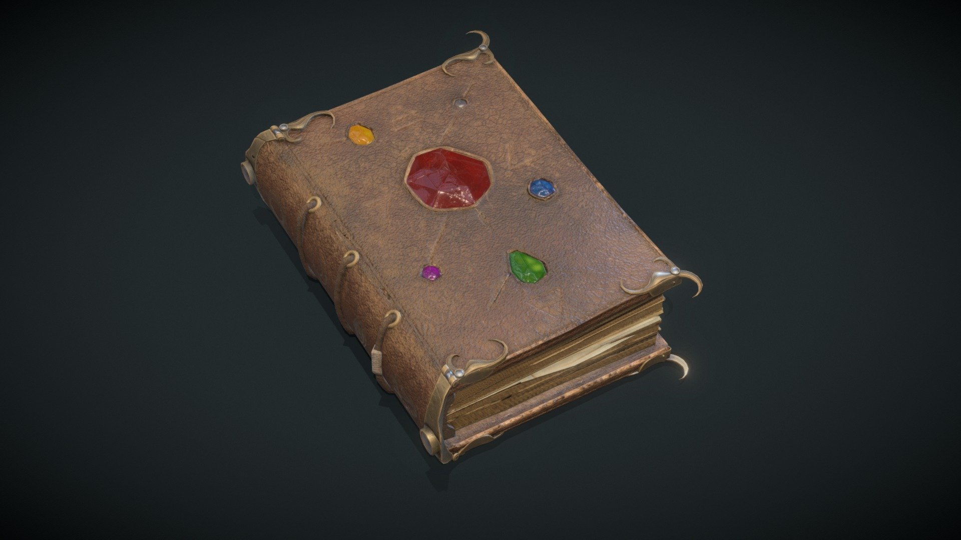 This is a rare object that only the ancient mages and alchemists knows it's real secret powers.
but can be used as decoration or as a hand sorcery weapon on any rpg game for example.
The gemstones shader can be different  on most of softwares and 3d engines,  I got a totally different result here compaired from marmoset toolbag or blender.**So maybe It can look better or worsen depends on the software will need some tweak **




Simple rig and an animation of it's opening

it's a huge book  70cm  tall 

4096k  png texture set 

6,678 vertices / 6,327 faces  and 12,270 tris

Not intent to be subdvided  (but give a try)

model made in blender  3.31 and textured in substance painter 2018
 - Book Of Alchemy - Buy Royalty Free 3D model by EVERMORE3D 3d model