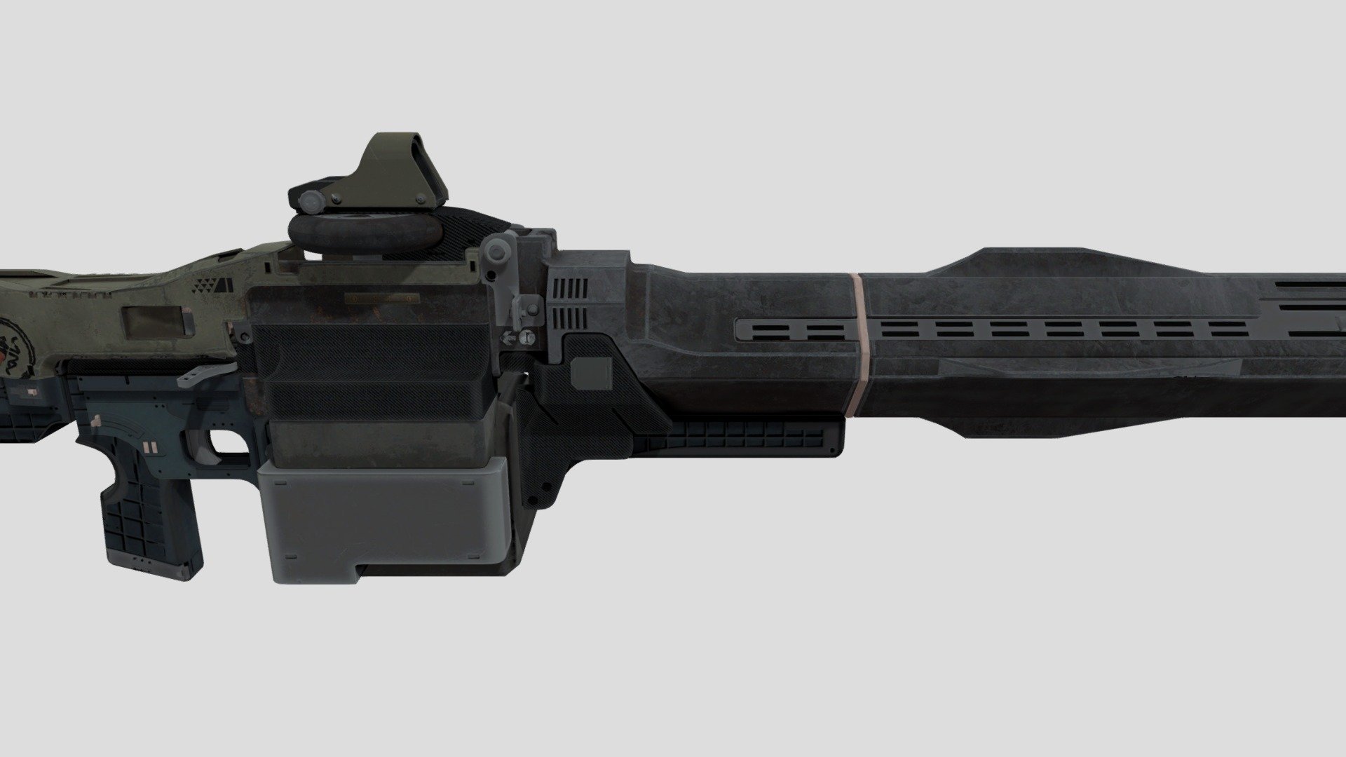 Xenophage machine gun model from Destiny 2 3d model