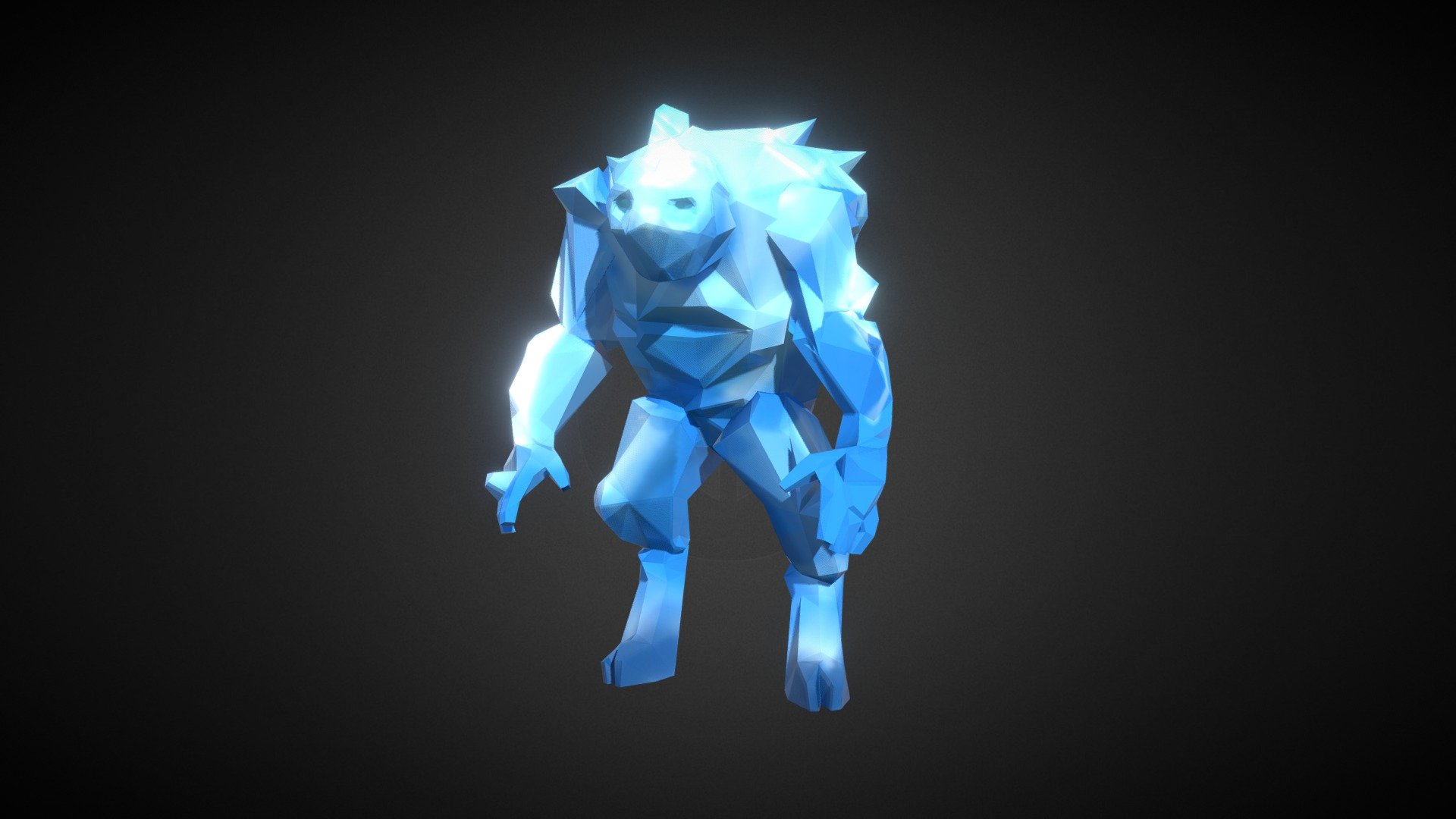 Generic low-poly game character with custom hand-painted base texture. All modeling, texturing rig and animation done in Blender 3d model