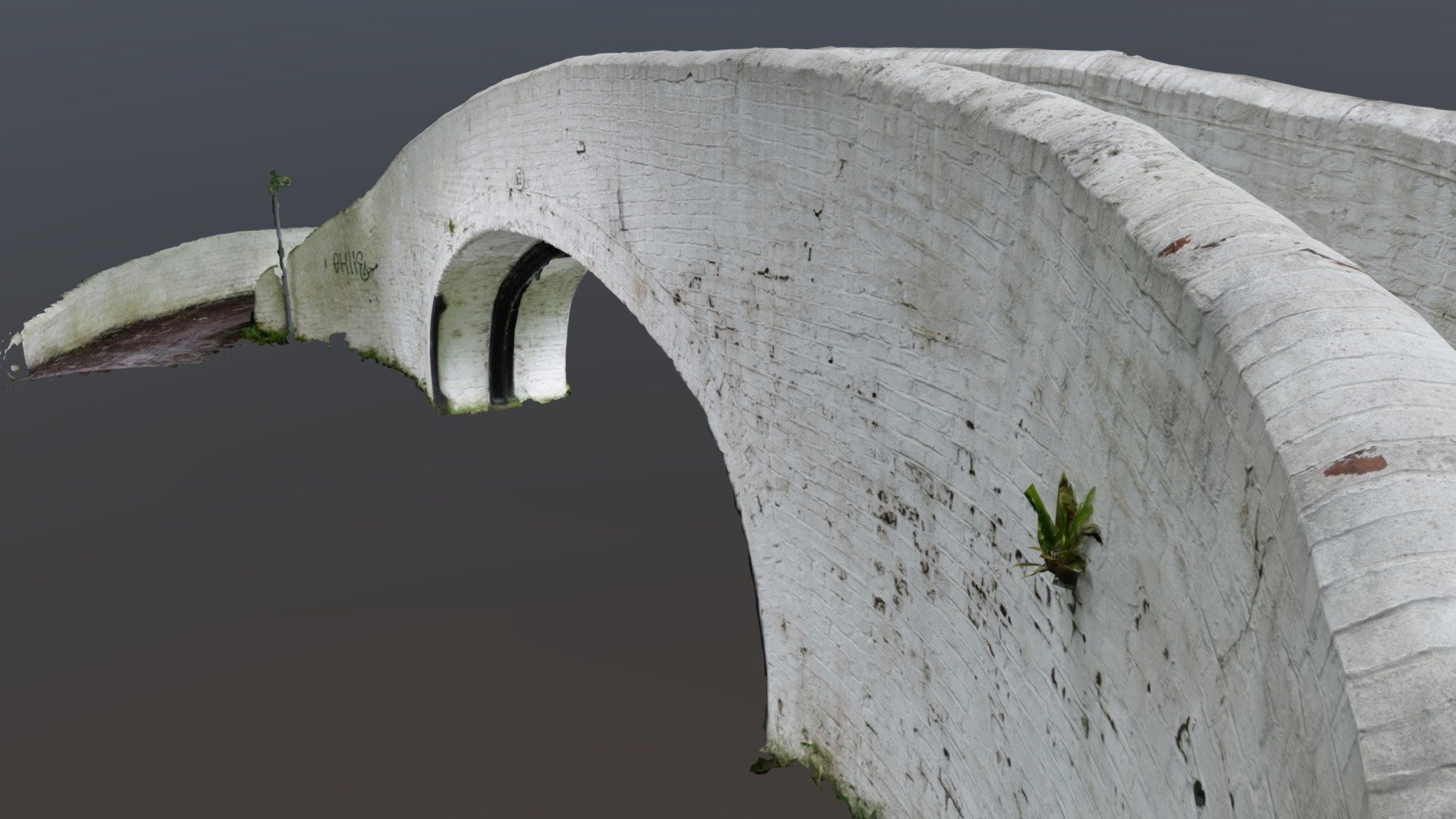 This is a winding bridge on the Grand Junction Canal, otherwise the river Gade in Watford 3d model