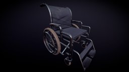 Wheel Chair Aged rifle, abandoned, patient, vintage, creepy, antique, wheelchair, oldschool, old, creep, aged, substancehospital, hospital-props, old-stuff, onmaway, olddy, substancepainter, low-poly, 3dsmax