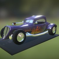 Hot-Rod cartoon car