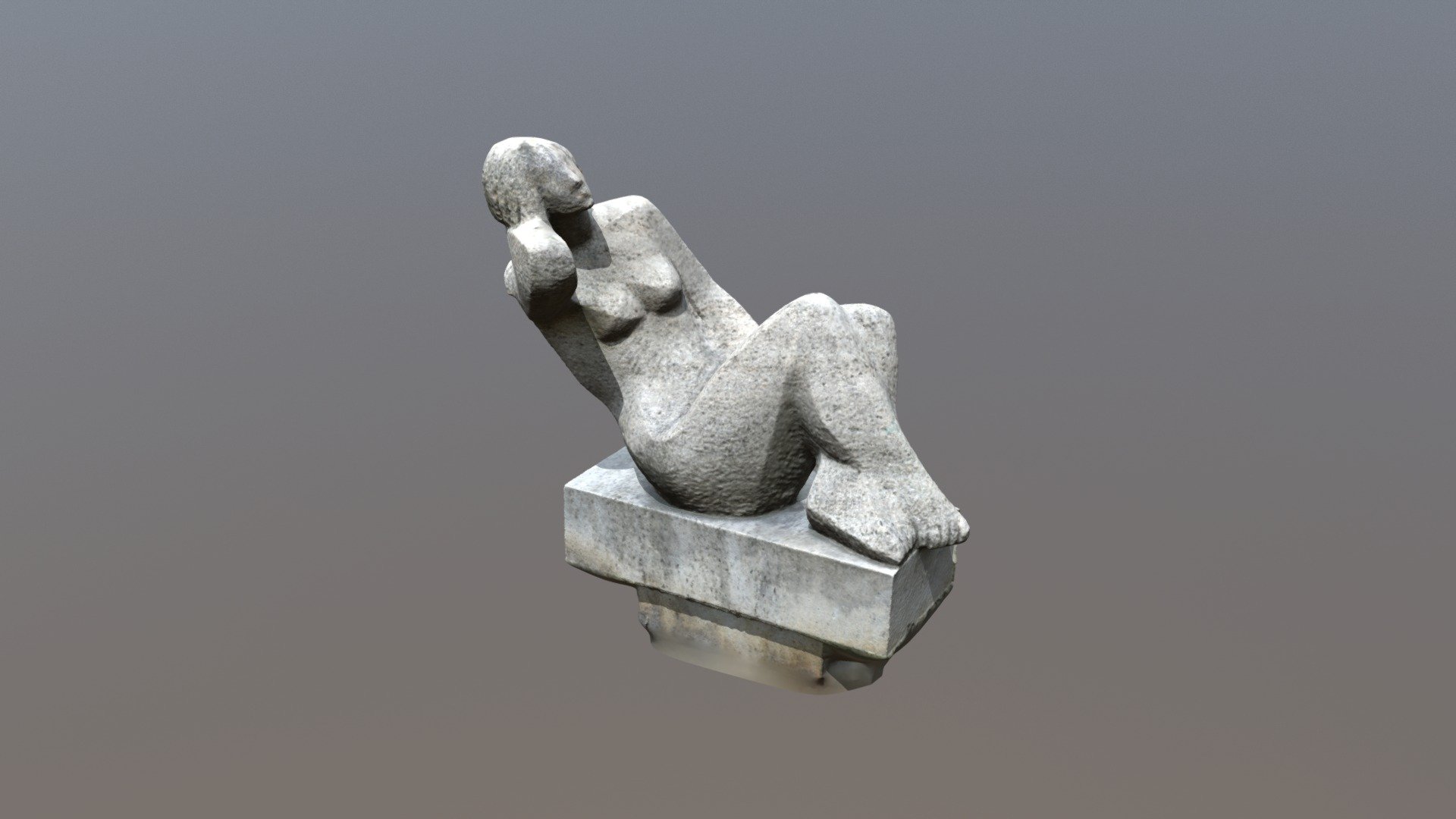 Photogrammetry-The Sitting Woman statue (Prague) - 3D model by mikolaszuza 3d model
