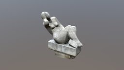 Photogrammetry-The Sitting Woman statue (Prague) 