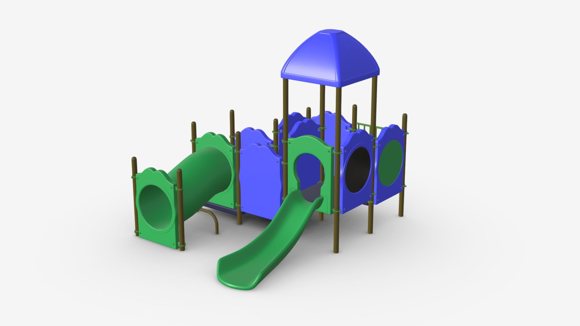 Outdoor kids playground 05 - Buy Royalty Free 3D model by HQ3DMOD (@AivisAstics) 3d model