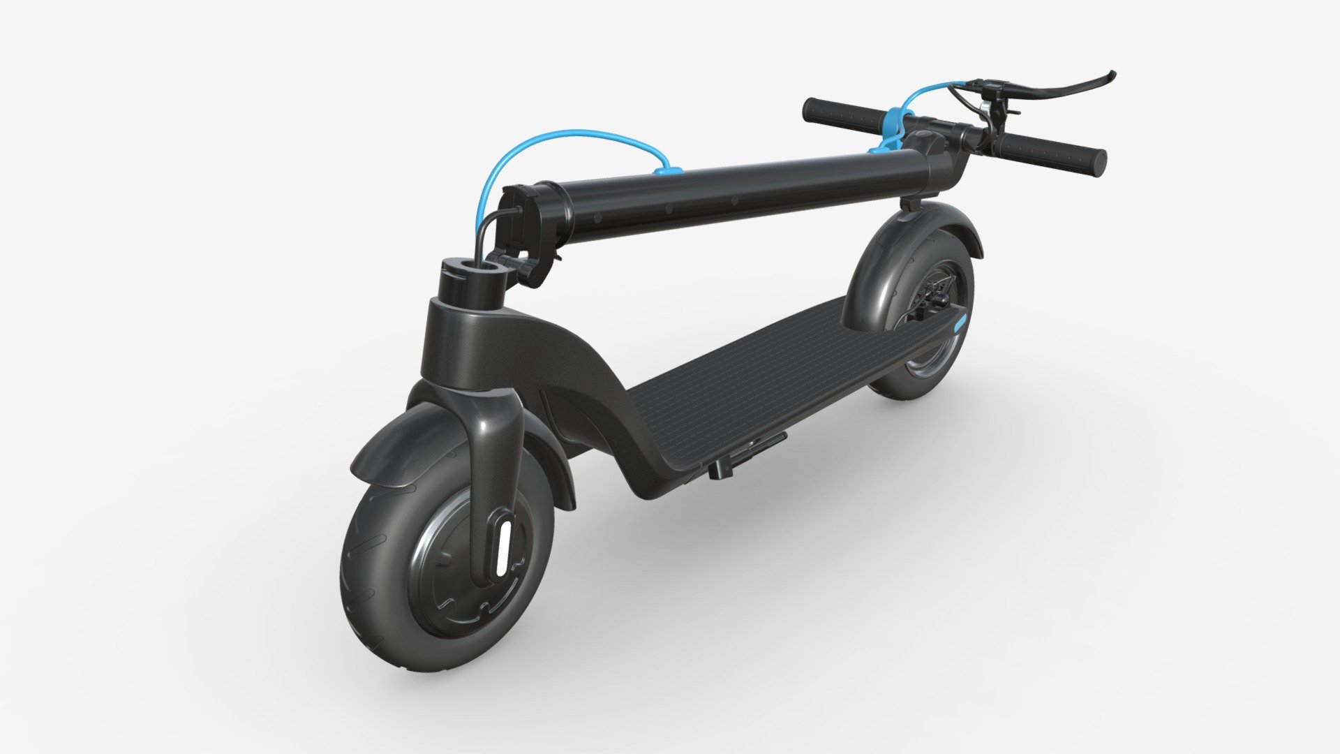 Electric scooter 01 folded - Buy Royalty Free 3D model by HQ3DMOD (@AivisAstics) 3d model