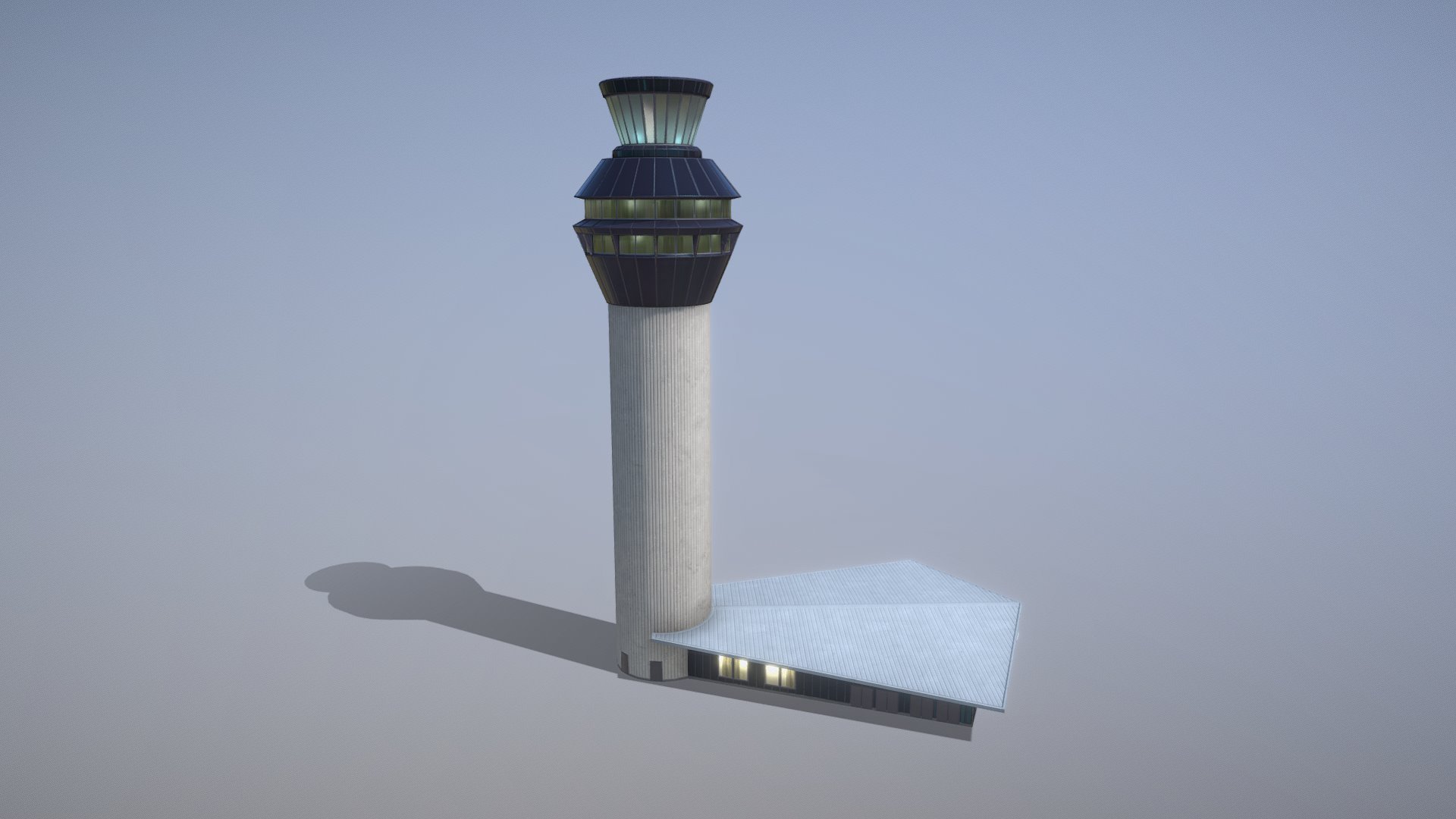 Airport Control Tower EGCC

LOD0 - (triangles 1382) / (points 774)
LOD1 - (triangles 792) / (points 468)
LOD2 - (triangles 428) / (points 225)
LOD3 - (triangles 149) / (points 93)

Low-poly 3D model Airport Control Tower




Textures for PBR shader (Albedo, Specular, Gloss, AmbietOcclusion, NormalMap, Emissive) they may be used with Unity3D, Unreal Engine. size 4096x4096 

Textures for SUMMER and WINTER  

Textures for NIGHT 

Contains LODs 

All pictures (previews) REALTIME rendering 

Textures: 


Pack for summer. 

EGCC_Control_Tower_Albedo.png - 4096x4096

EGCC_Control_Tower_AmbientOcclusion.png - 4096x4096

EGCC_Control_Tower_NormalMap.png - 4096x4096

EGCC_Control_Tower_Gloss.png - 4096x4096

EGCC_Control_Tower_Specular.png - 4096x4096

EGCC_Control_Tower_Emission.png - 4096x4096 (Night)



Pack for winter.      



If you have questions about my models or need any kind of help, feel free to contact me and i'll do my best to help you 3d model