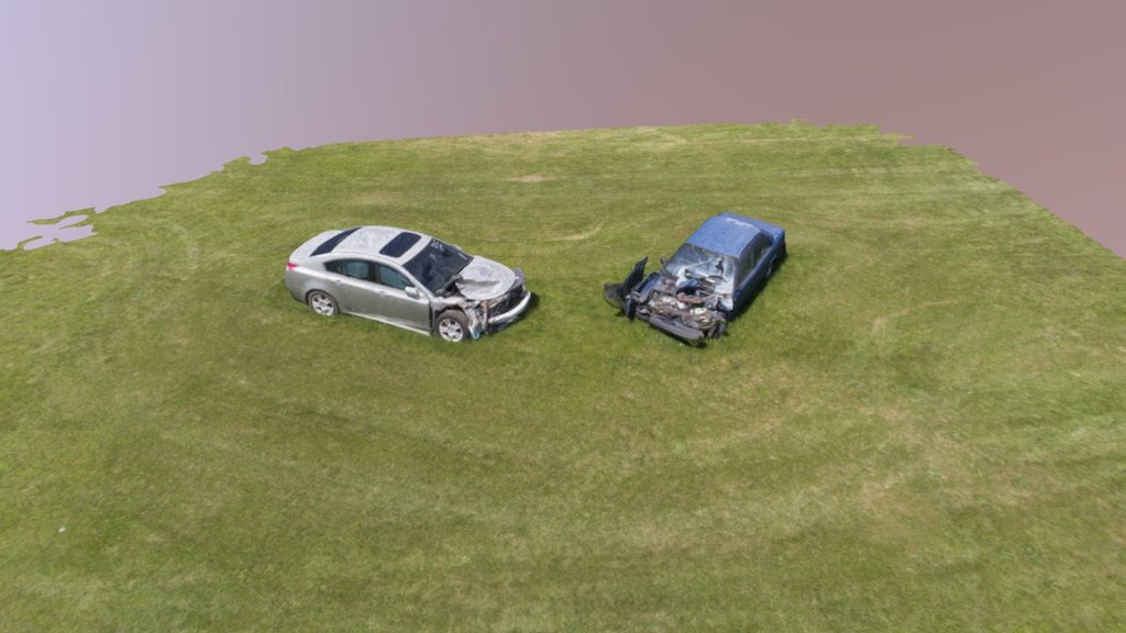 These cars were staged in front of a high school to show the consequences of drinking and driving. They were scanned with permission from the school adminstrators 3d model