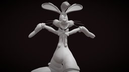 Roger Rabbit 3Dprint Ready stl, figure, retro, new, miniature, roger, classic, spyro, 3dprinting, vibe, 3dprint