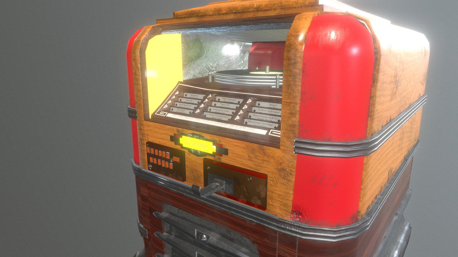 Game Res Jukebox - 3D model by ShawnD 3d model