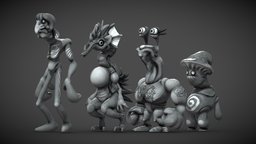GMTK Monster Mash Creatures cute, gross, videogame, creature, monster, gmtkjam