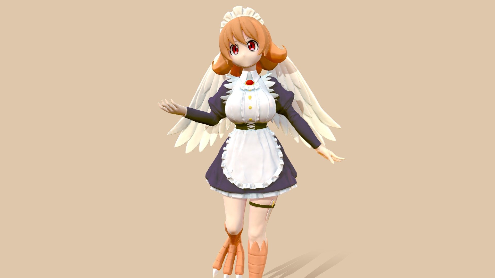 Fan art (Ishuzoku reviewers)
フィギュアっぽくしたかった。ウェイトとテクスチャは間に合わせです。 - Meidori - 3D model by khata 3d model
